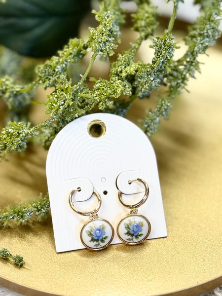 My Pressed Flower Hoops