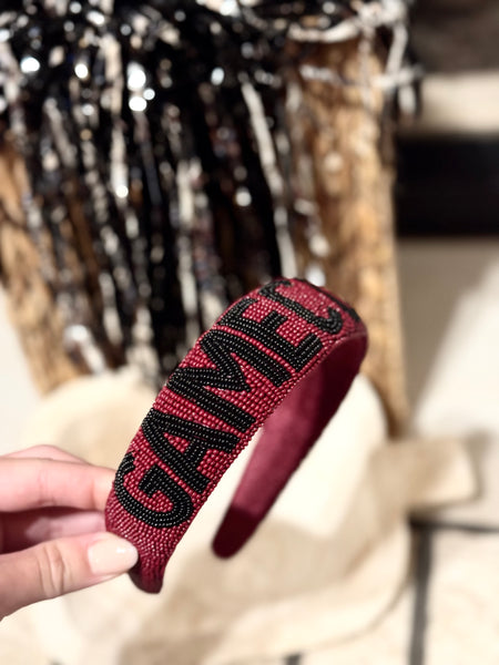 Beaded Gamecocks Headband