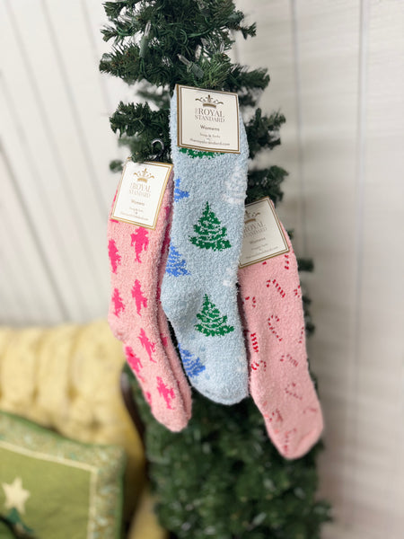 Festive Fuzzy Socks
