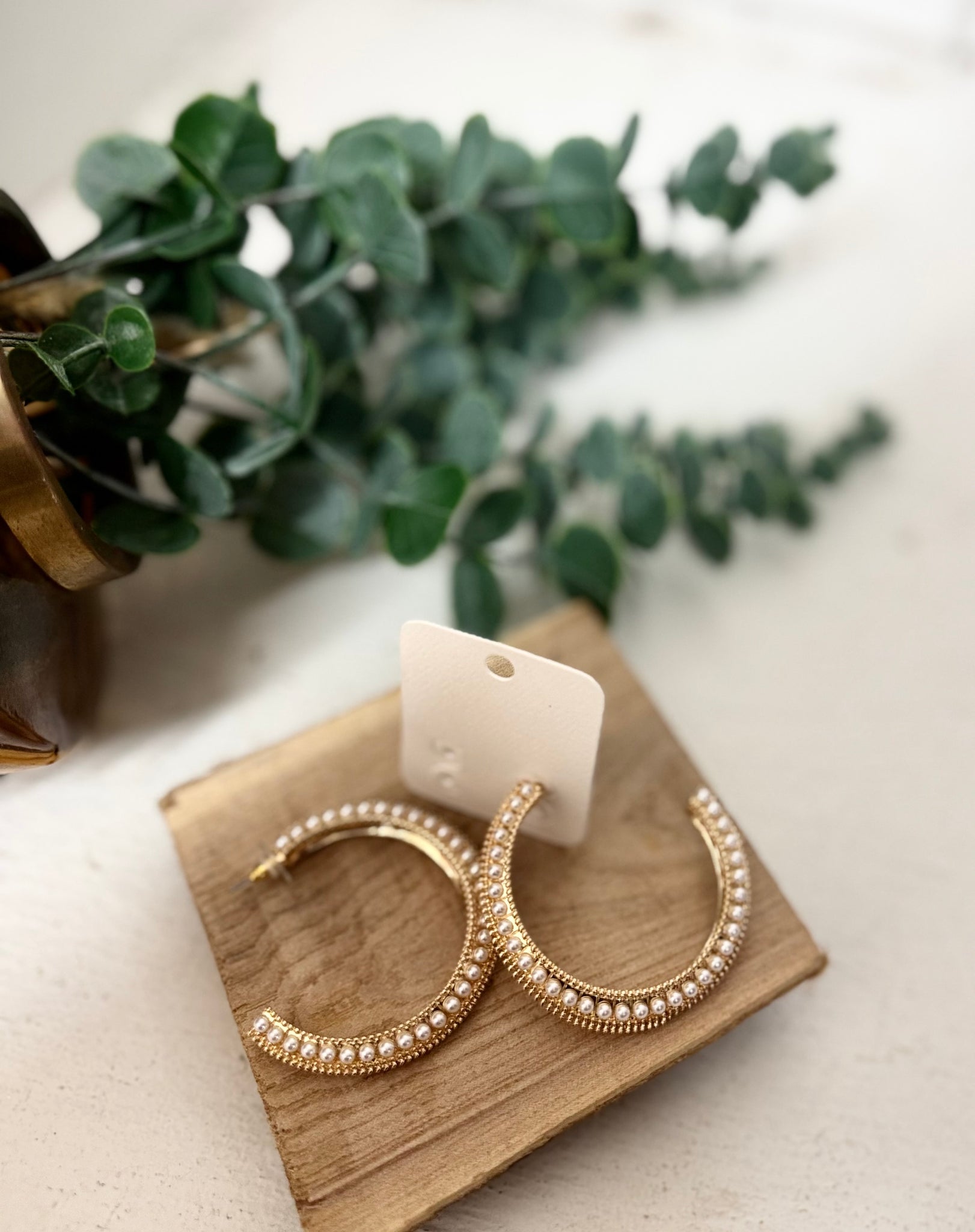 Hoops & Pearls Earrings