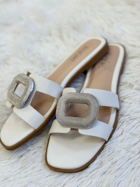 Corkys Ring Around The Rosie White Sandals