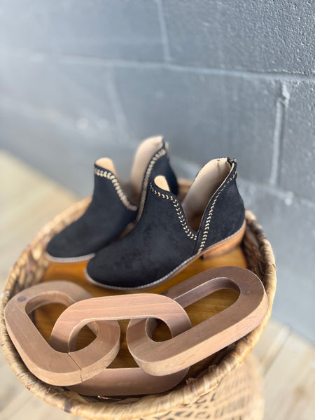 Bluffin Black Suede Corkys