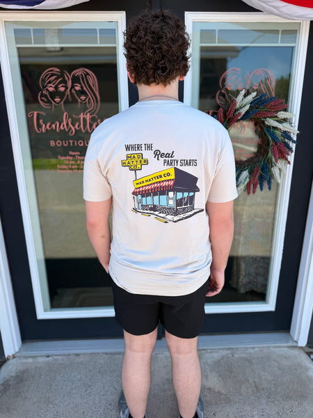 Mad Hatter Where The Real Party Starts Tee