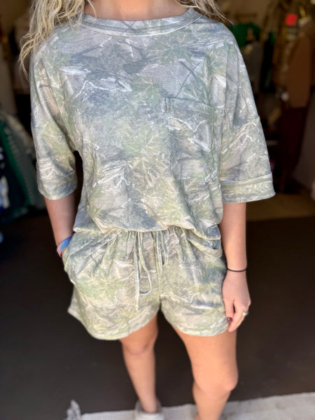 Camo Girlie Two Piece Set