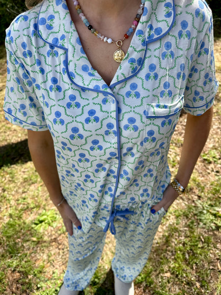 Hydrangea Pajama Set