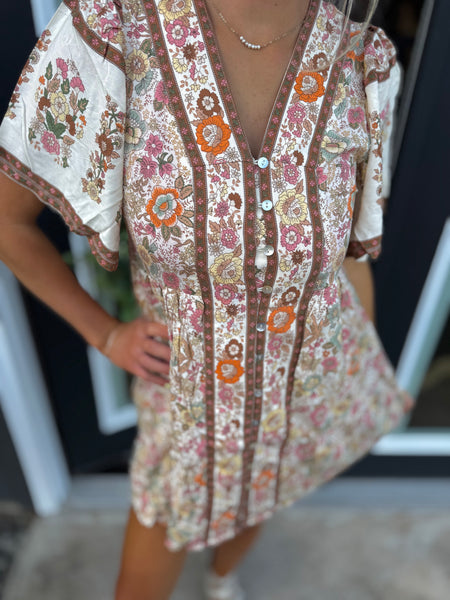 Sunsets And Fall Blouse/Mini Dress