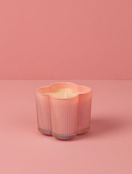 Sweet Grace Pink Flower Candle