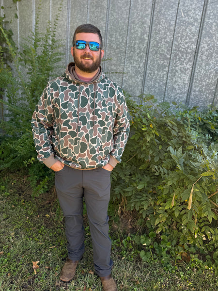 Roost Quilted Camo Hoodie