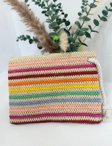 Brighter Days Raffia Wristlet
