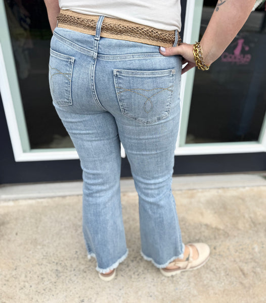 Judy Blue Kick Flare Mid Rise Jeans