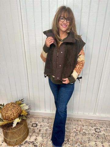 Keeping It Cozy Sherpa Vest