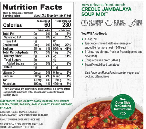 Creole Jambalaya Soup Mix