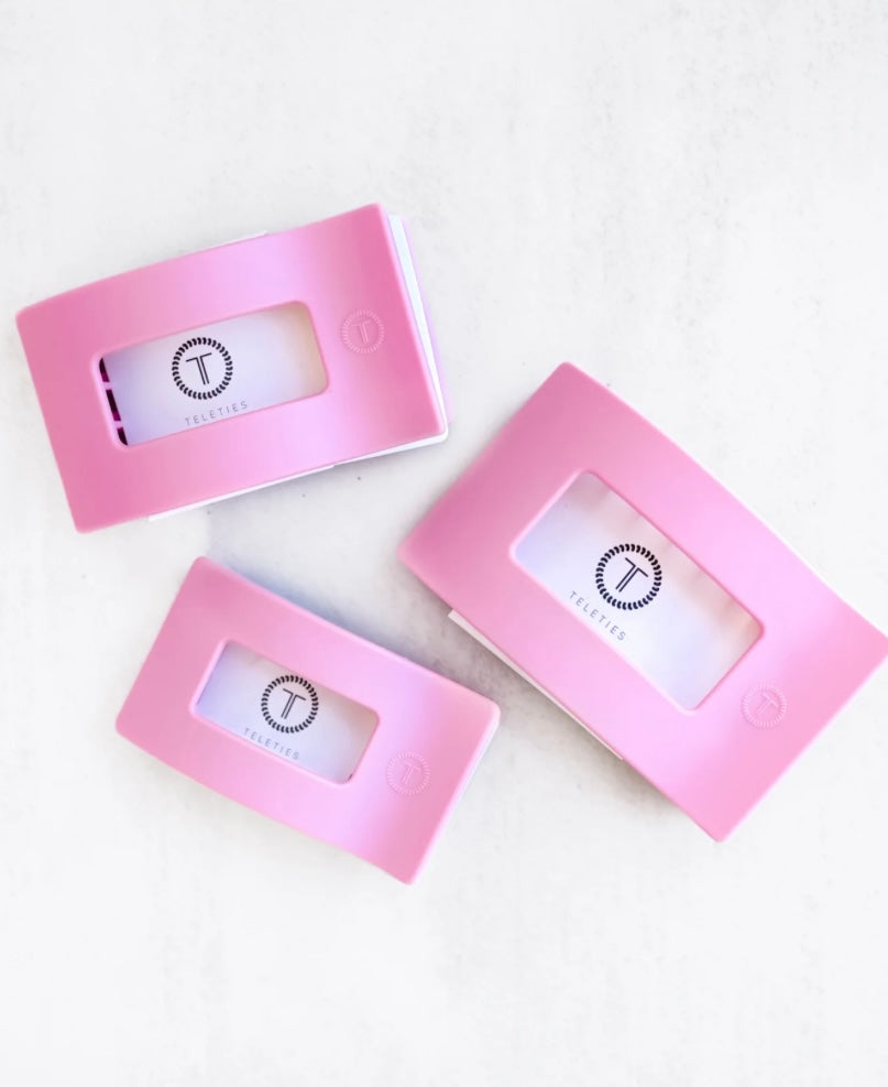 Teleties Merry Pinkmas Flat Claw Clip