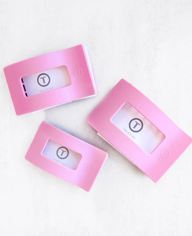 Teleties Merry Pinkmas Flat Claw Clip