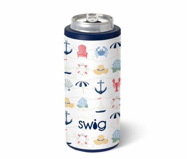 Swig Shoreline Skinny Can Cooler 12oz