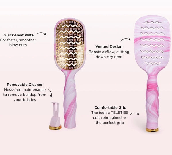 Teleties Pinch Me Full Size Hair Brush