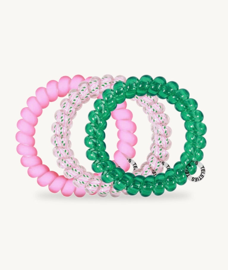 Teleties Merry Pinkmas Hair Ties