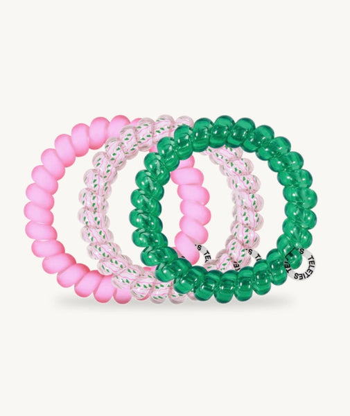 Teleties Merry Pinkmas Hair Ties