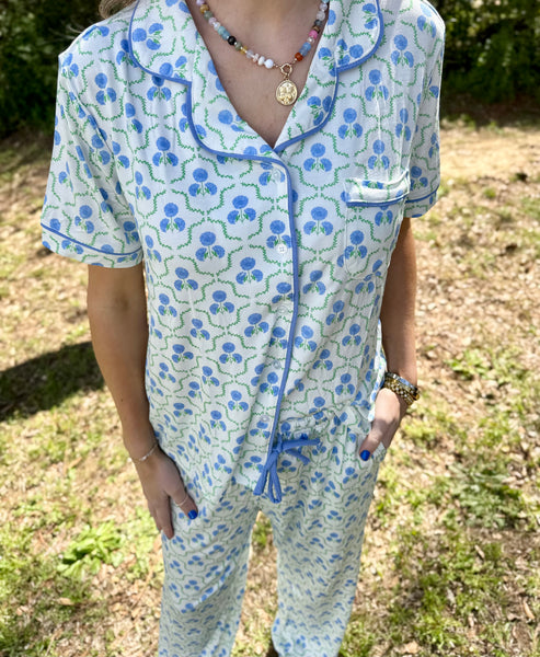 Hydrangea Pajama Set