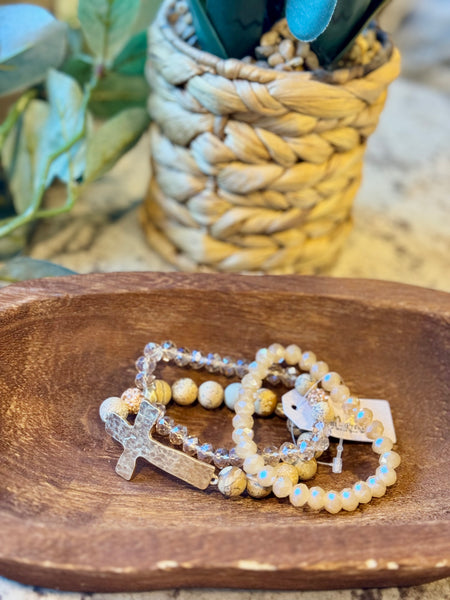 Your Cross Beaded Bracelet Set