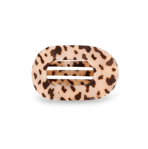 Teleties Blonde Tortoise Flat Round Clip