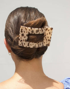 Blonde Tortoise Teleties Flat Rectangle Hair Clip