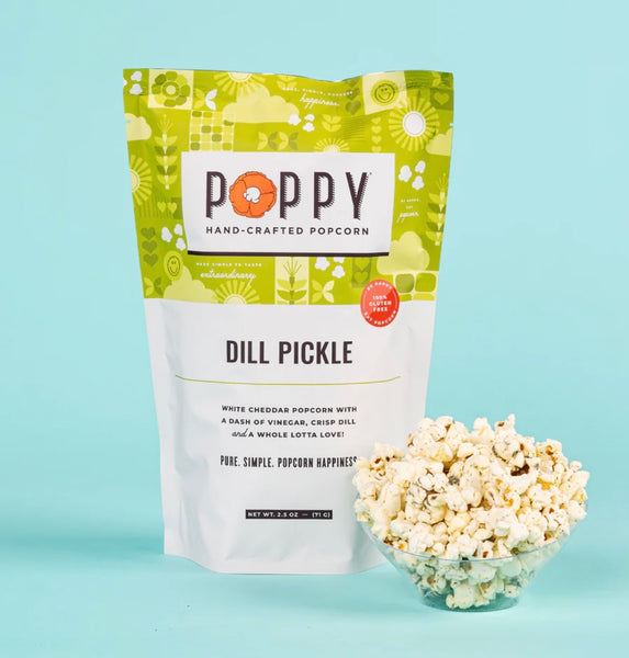 Poppy Dill Pickle Popcorn