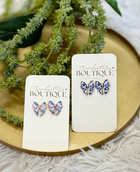 Classy Bow Stud Earrings