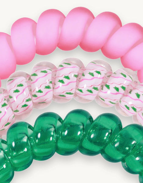 Teleties Merry Pinkmas Hair Ties