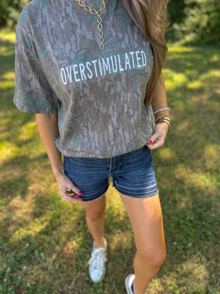 Mad Hatter Camo Overstimulated Tee
