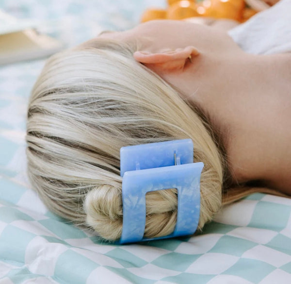 Teleties Blue Lagoon Square Flat Clip