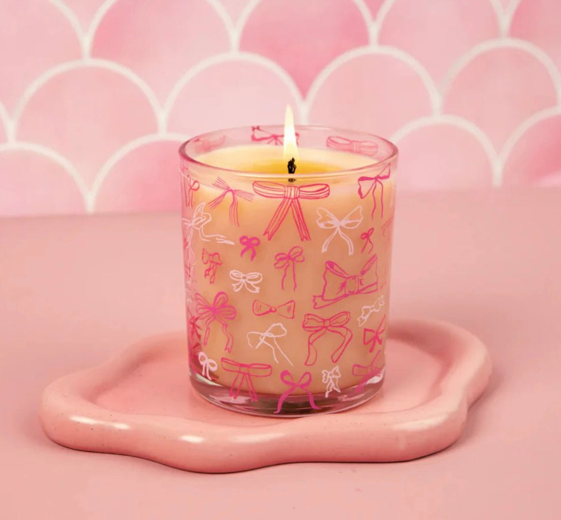 Sweet Grace Pink Bow Candle