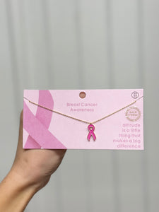 Breast Cancer Awareness Necklace