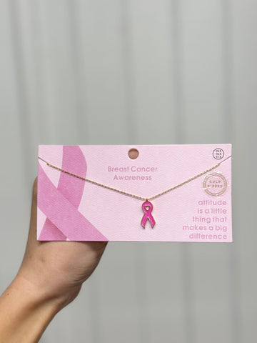 Breast Cancer Awareness Necklace