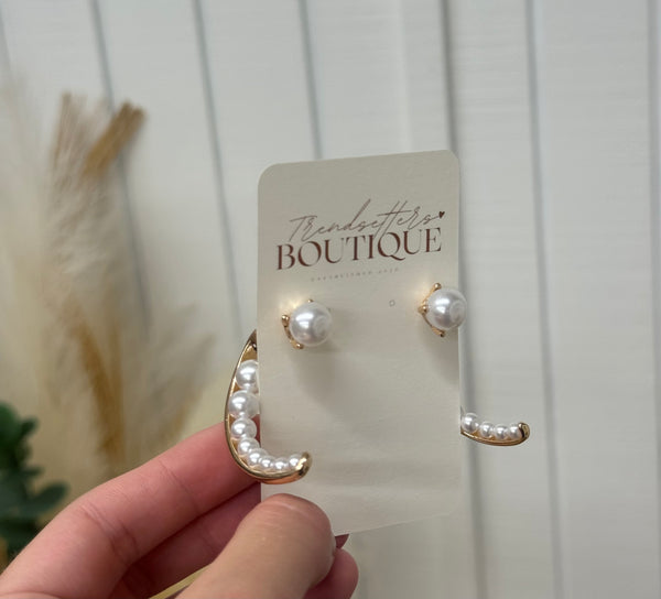 Your Boujee Pearl Earrings