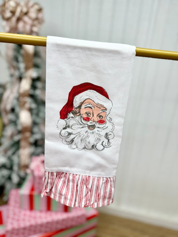 Santa Ruffle Hand Towel