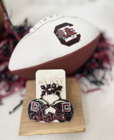 Carolina Gamecock Helmet Earrings