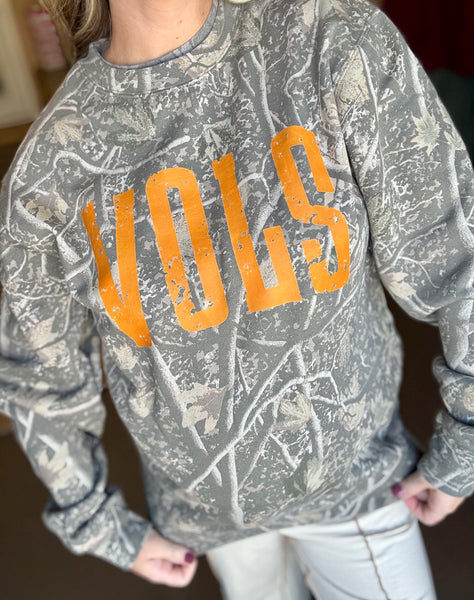 VOLS Camo Crewneck