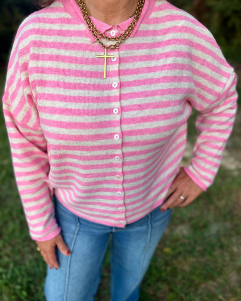 The Candy Pink Cardigan