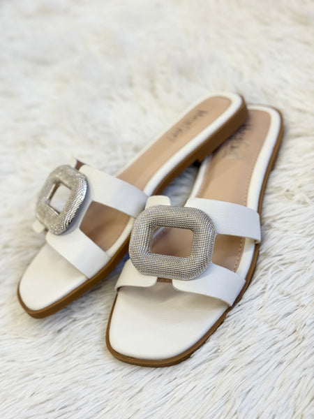 Corkys Ring Around The Rosie White Sandals