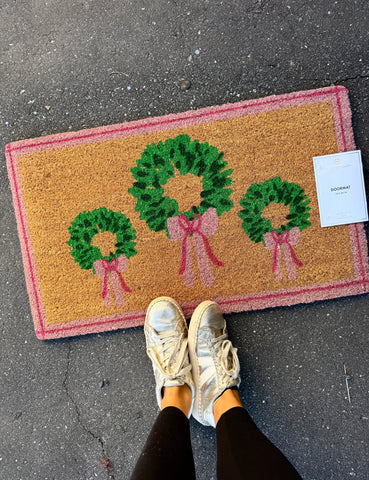 Rosie Wreath Door Mat