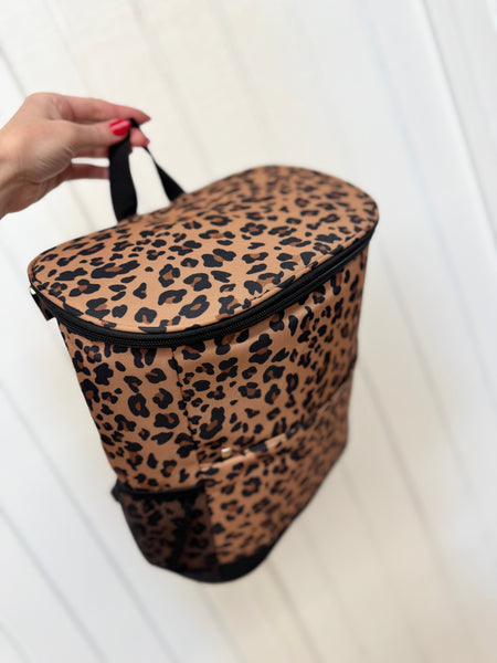 Leopard Backpack Cooler