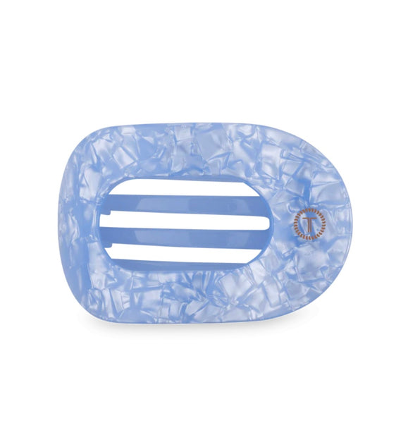 Teleties Blue Lagoon Flat Round Clip