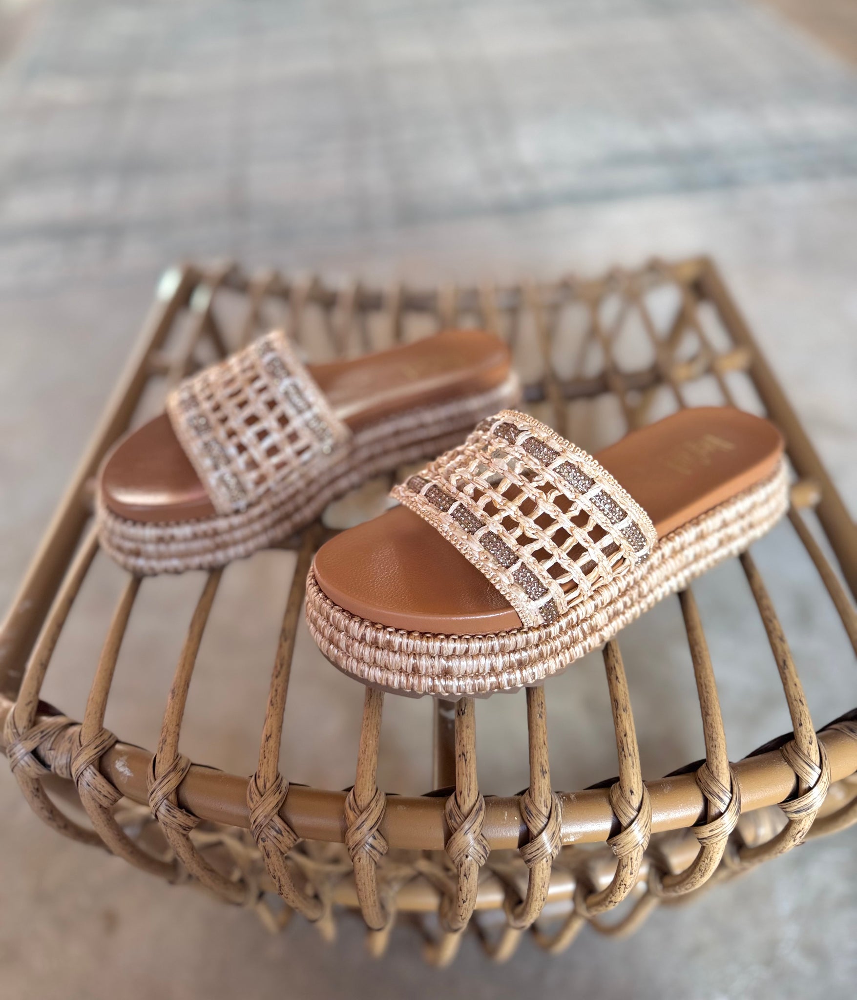 Hangover Raffia Corkys Sandals