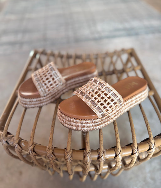 Hangover Raffia Corkys Sandals