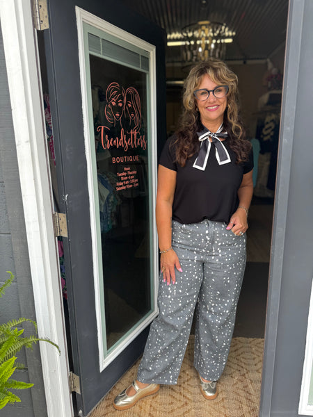 Grey Bambi Barrel Jeans