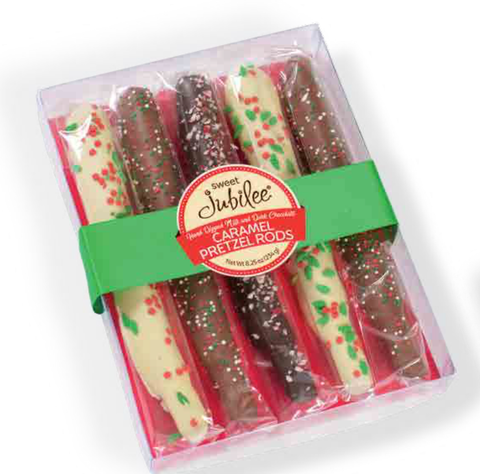 Caramel Pretzel Rods