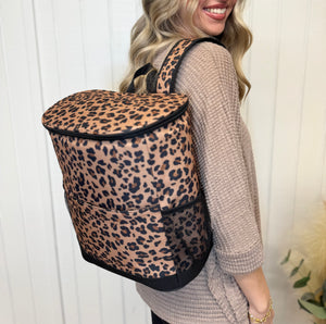 Leopard Backpack Cooler