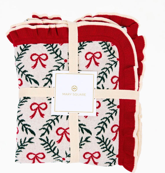 Holiday Trellis Blanket