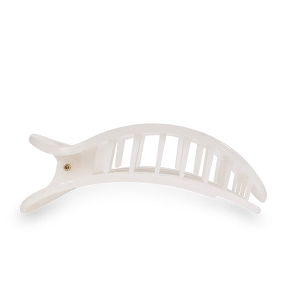 Teleties Coconut White Round Clip